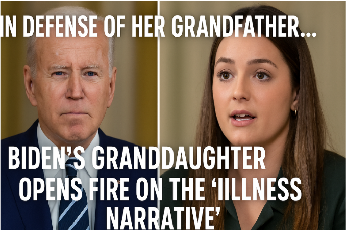 In Defense of Her Grandfather... Biden's Granddaughter Opens Fire on the "Illness Narrative"